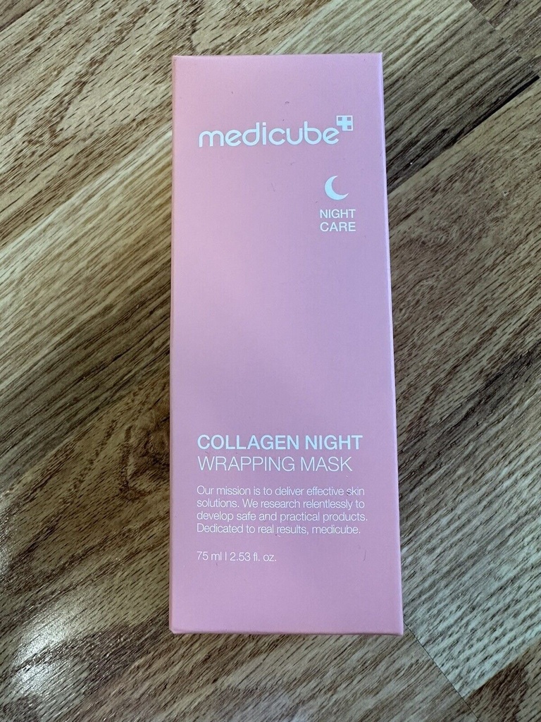 MEDICUBE Collagen Wrapping Mask 2.53 Oz / 75ml Renewal Night Care Mask Cream~