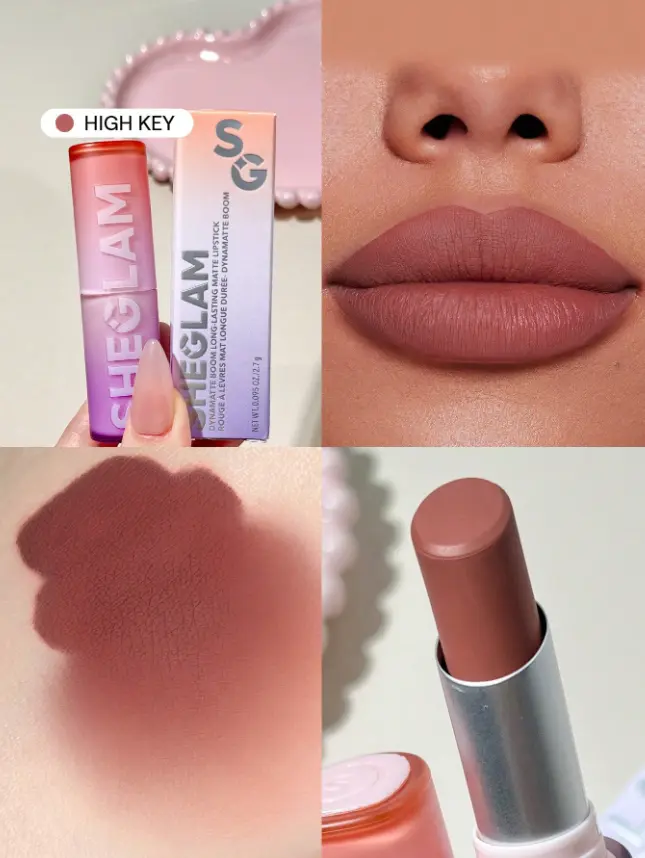 SHEGLAM DYNMATTE BOOM LONG - LASTING MATTE LIPSTICK - HIGH KEY