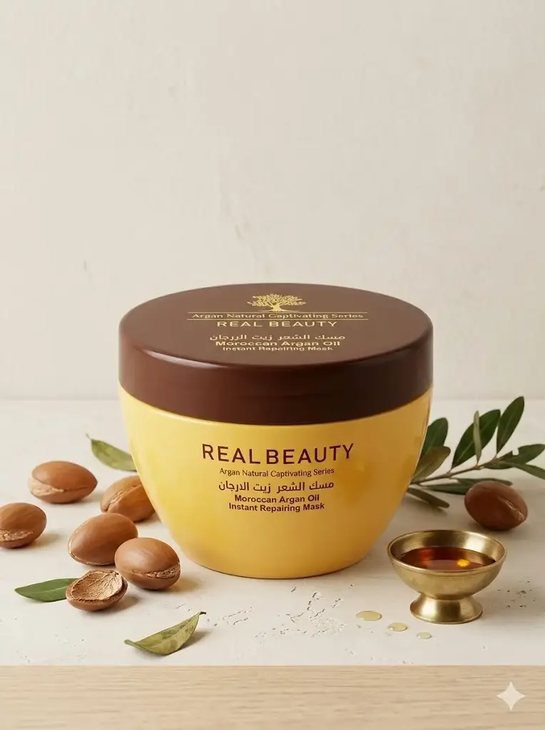 REALBEAUTY MOROCCAN ARGAN OIL REPARING MASK
