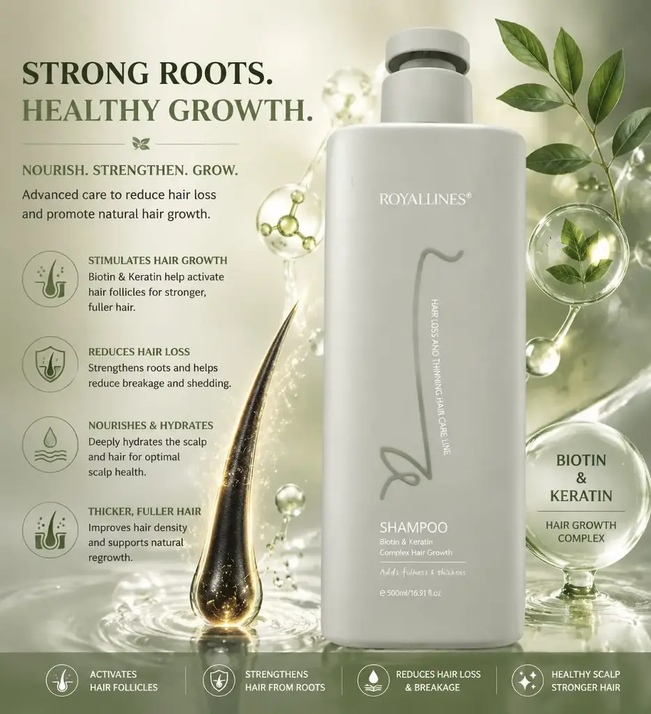 ROYALLINES  BIOTIN AND KERATIN SHAMPOO