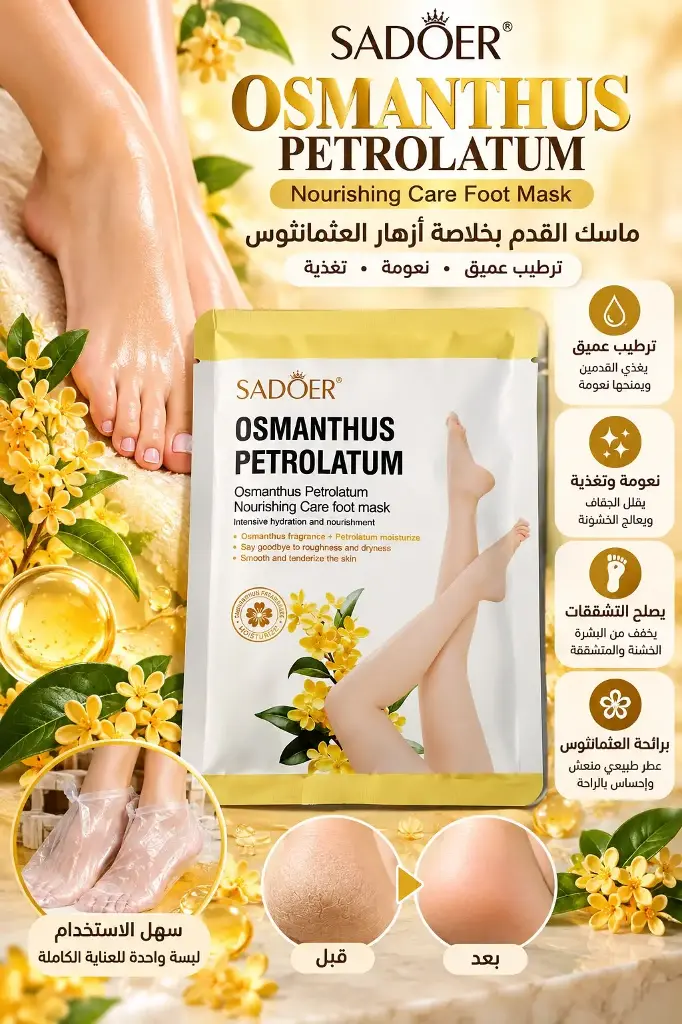 SADOER OSMANTHUS PETROLATUM FOOT MASK