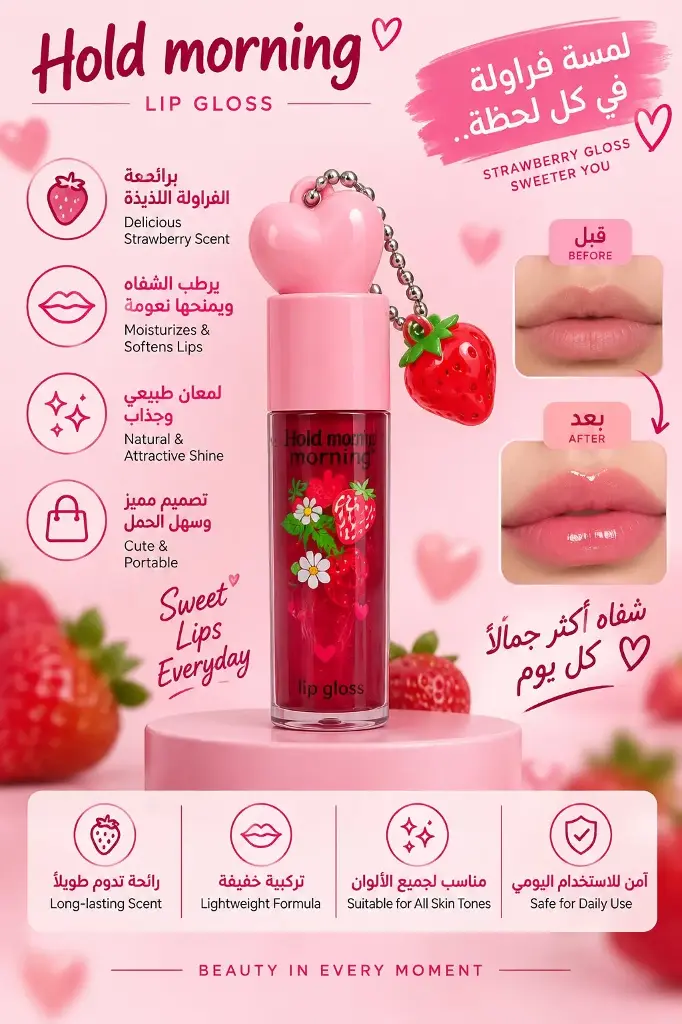 HOLD MORNING BERRY SWEET LIP GLOSS