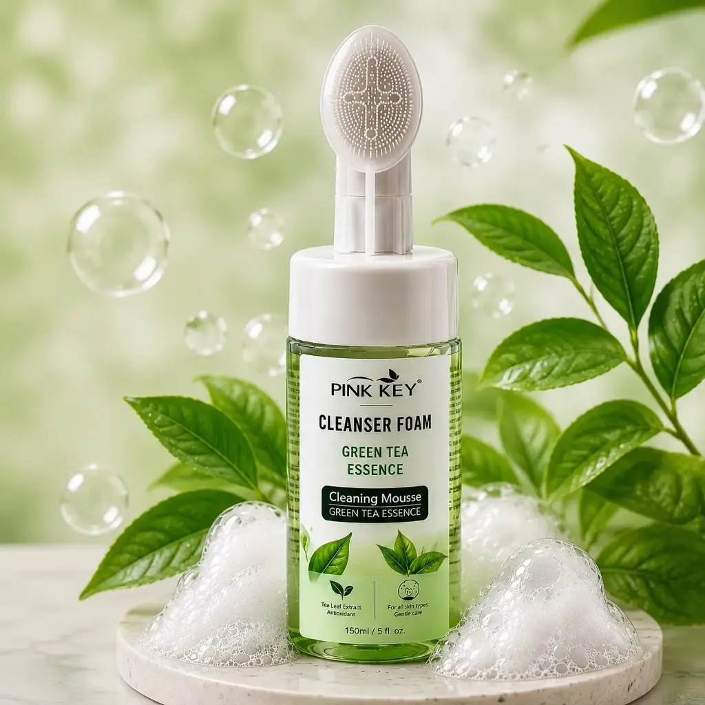 PINK KEY GREEN TEA CLEANING MOUSSE