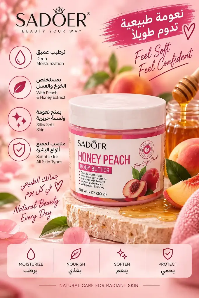 SADOER HONEY PEACH BODY BUTTER