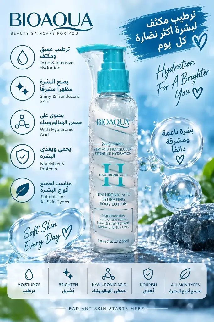 BIOAQUA HYALURONIC ACID HYDRATION BODY LOTION