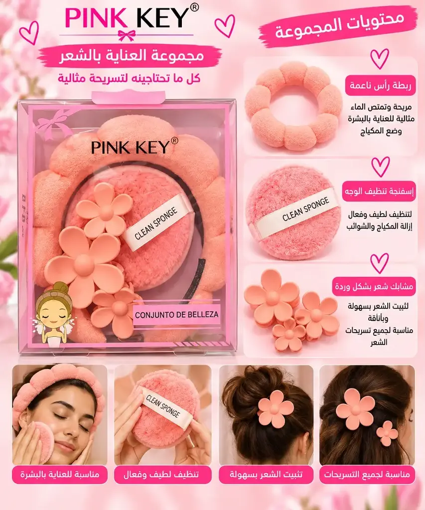 PINK KEY CONJUNTO DE BELLEZA PC9424