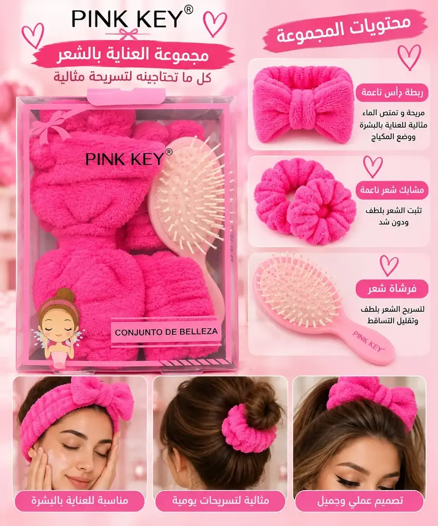 PINK KEY CONJUNTO DE BELLEZA PC9501