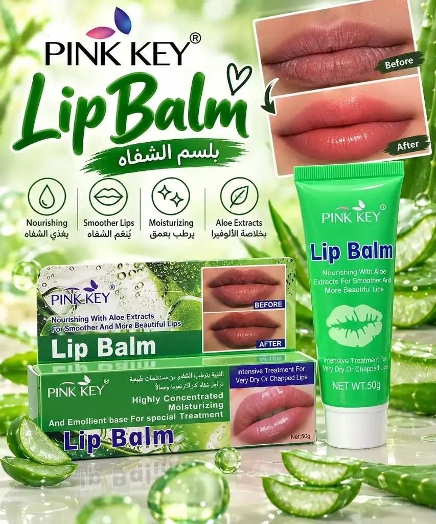 PINK KEY LIP BALM ALOE EXTRACTS PK4307
