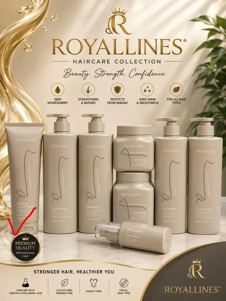 ROYALLINES COLLAGEN AND KERATIN LEAVE IN CON