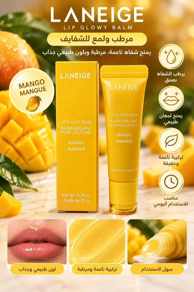 LANEIGE LIP GLOWY BALM MANGO