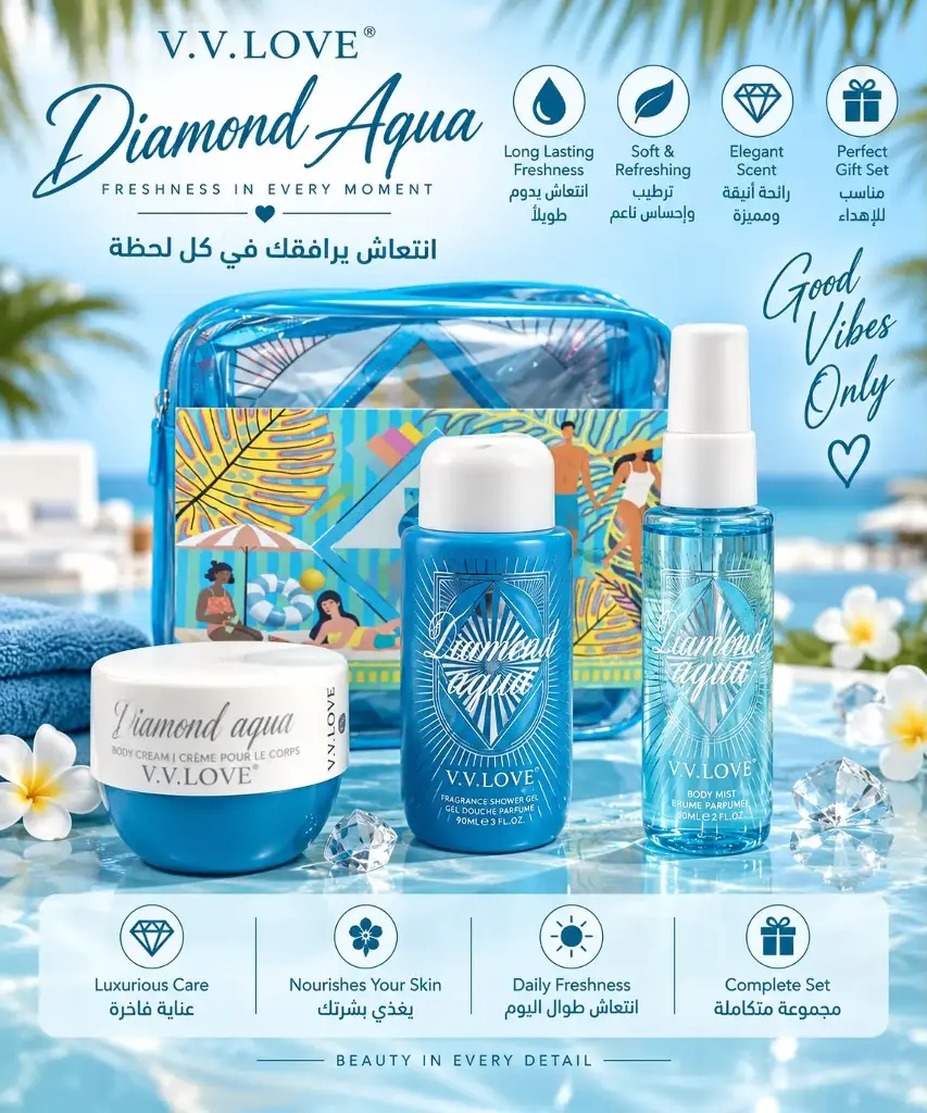 V.V.LOVE TRAVEL DIAMOND AQUA 