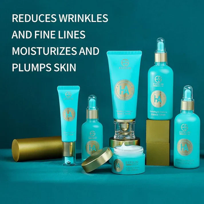  Estelin Skin Care Set Hyaluronic Acid Hydrating & Vitalizing 7 Piece Set