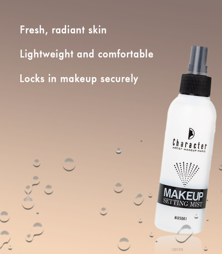 Character makeup setting mist