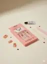 PINK KEY FAKE NAIL