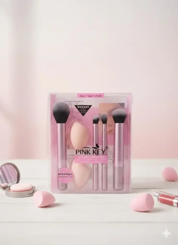 PINK KEY EVERYDAY ESSENTIALS BRUSH W999002-1