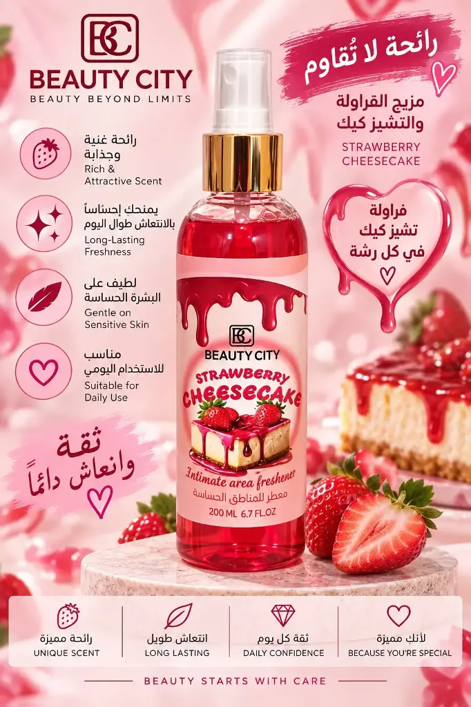 STRAWBERRY  CHEESECAKE SENSITIVE AREA FRESHENER