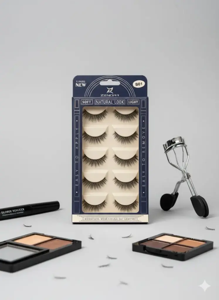 ZENORA NATURAL LOOK 5 PAIRS LASHES 