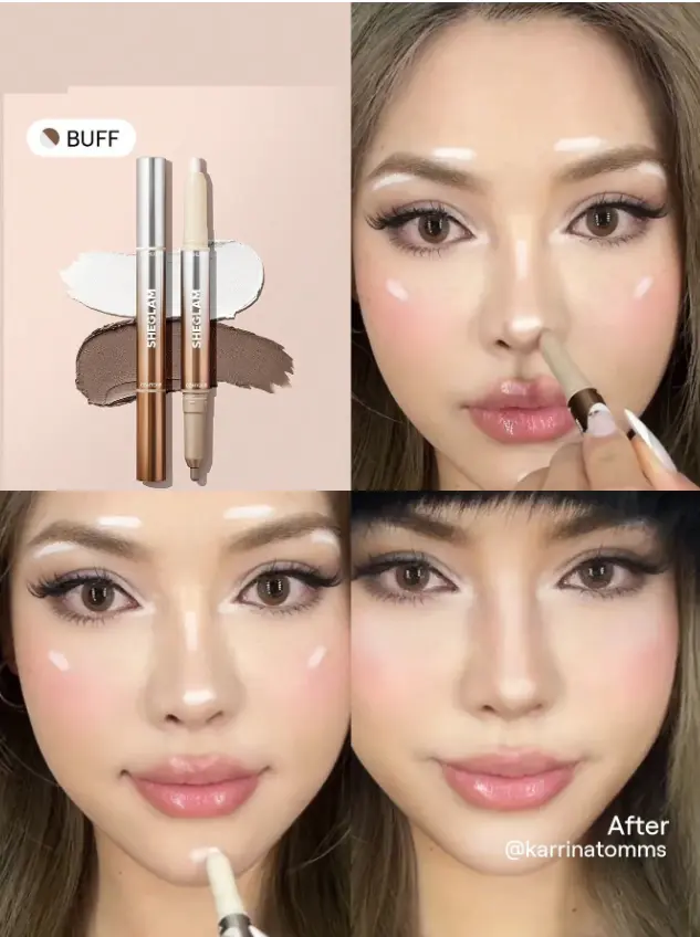 SHEGLAM FINE LINE 2IN1 NOSE CONTOUR AND HIGHLIGHTER- BUFF