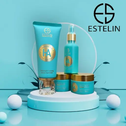 [ESTELIN] Estelin Skin Care Set Hyaluronic Acid Hydrating & Vitalizing 4 Piece Set