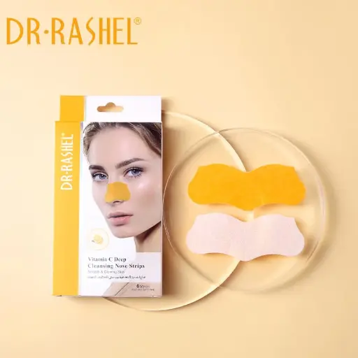 [DR RASHIL]  Dr.Rashel Deep Cleansing 6 Pieces Nose Strips(Vitamin C)
