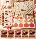 KERRY ROSE GLAM PALLETE EYESHADOW + HIGHLIGHTER + BLUSHER